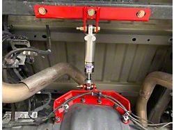 Bwoody Performance Rear Adjustable 8.80-Inch Differential Brace; Red (15-22 F-150 w/ 8.8-Inch Rear Differential, Excluding Raptor)