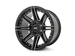 Rough Country One-Piece Series 88 Gloss Black Milled 6-Lug Wheel; 17x9; -12mm Offset (21-23 F-150)