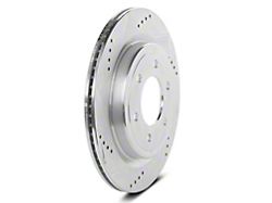 C&L Super Sport HD Cross-Drilled and Slotted 6-Lug Rotors; Rear Pair (21-26 F-150 w/ Factory Non-Max Tow/Haul Package 336mm Rear Rotors)