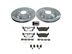 PowerStop Z36 Extreme Truck and Tow 6-Lug Brake Rotor and Pad Kit; Rear (21-26 F-150 w/ Factory Max Tow/Haul Package 350mm Rear Rotors)