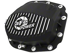AFE Pro Series Rear Differential Cover with Machined Fins; Black; Super 8.8 Rear Axles (15-26 F-150)