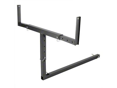 2-Inch Receiver Hitch Truck Bed Extension Rack (Universal; Some Adaptation May Be Required)