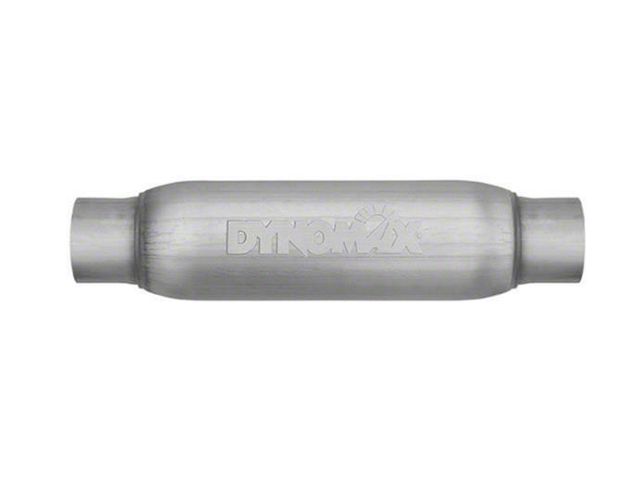 Dynomax Race Series Bullet Muffler; 2.50-Inch Inlet/2.50-Inch Outlet (Universal; Some Adaptation May Be Required)