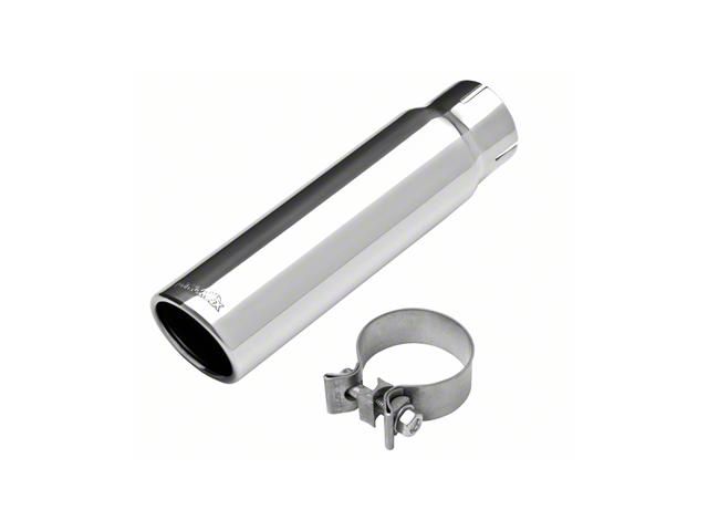 Dynomax Single Wall Exhaust Tip; 5-Inch; Polished (Fits 4-Inch Tailpipe)