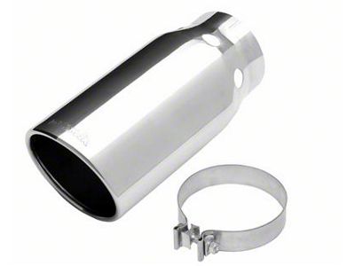 Dynomax DPF Cooling Exhaust Tip; 6-Inch; Polished (Fits 5-Inch Tailpipe)