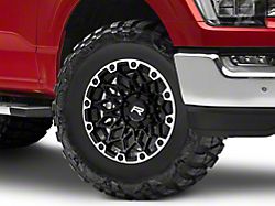 Rovos Wheels Guban Gloss Black Machined 6-Lug Wheel; 17x9; -6mm Offset (21-26 F-150)
