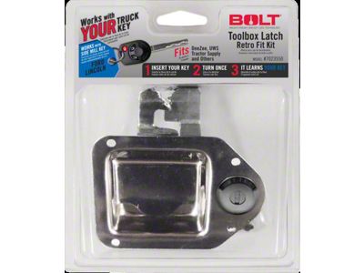 BOLT Lock Toolbox Latch Retro-Fit Kit for Side Cut Keys
