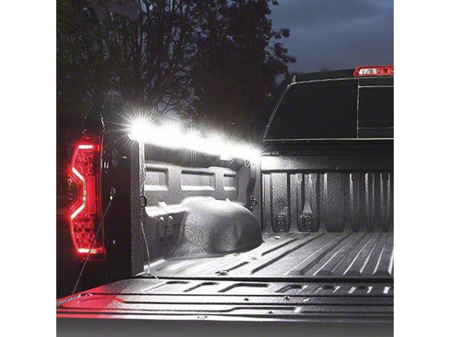Spire 2-Series LED Truck Bed Light Strips; White (Universal; Some Adaptation May Be Required)