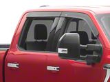 Low Profile Ventvisor Window Deflectors; Front and Rear; Dark Smoke (15-26 F-150 SuperCrew)