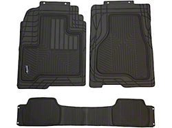 Front and Rear Floor Mats; Gray (Universal; Some Adaptation May Be Required)