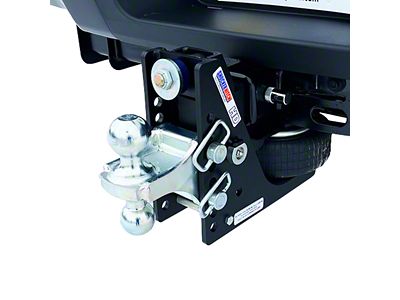 Shocker Hitch Max Black HD 20K Air Hitch and Combo Ball Mount for 3-Inch Receiver Hitch (Universal; Some Adaptation May Be Required)