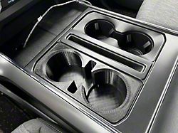 Haven 3D Center Console Cup and Phone Holder Adapter; Black (21-26 F-150 w/ Column Shifter & Flow-Through Center Console)