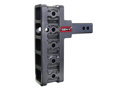 Gen-Y Hitch Mega-Duty 16K Adjustable 2-Inch Receiver Hitch Shank; 7.50-Inch Drop (Universal; Some Adaptation May Be Required)