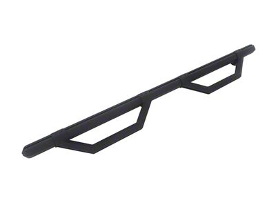 Hex Series Side Step Bars without Mounting Brackets; Textured Black (07-24 Tundra Double Cab)