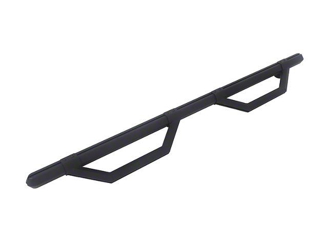 Hex Series Side Step Bars without Mounting Brackets; Textured Black (07-18 Jeep Wrangler JK 2-Door)