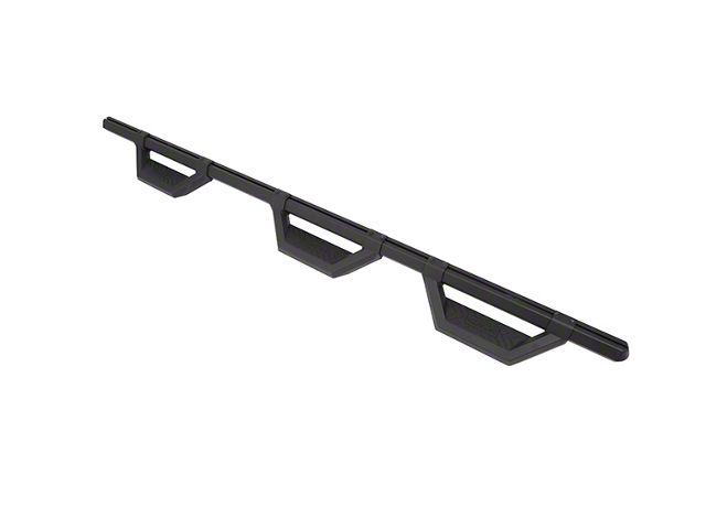 Hex Series Wheel to Wheel Side Step Bars without Mounting Brackets; Textured Black (17-23 Titan Crew Cab 6-1/2-Foot Bed)