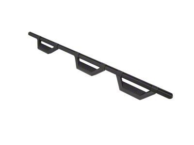 Hex Series Wheel to Wheel Side Step Bars without Mounting Brackets; Textured Black (17-24 Titan Crew Cab 6-1/2-Foot Bed)