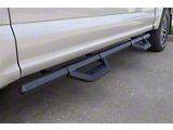 Hex Cast Series Side Step Bars without Mounting Brackets; Textured Black (99-26 F-350 Super Duty SuperCrew)