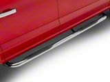 Barricade E-Series 3-Inch Side Step Bars with 90 Degree Bent Ends; Stainless Steel (15-26 F-150 SuperCrew)