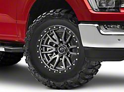 Fuel Wheels Rebel Matte Gunmetal with Black Bead Ring 6-Lug Wheel; 18x9; 1mm Offset (21-26 F-150)