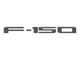 Rear Tailgate Letter Inserts; Raw Carbon Fiber (21-26 F-150 w/o Tailgate Applique & Pro Access Tailgate)