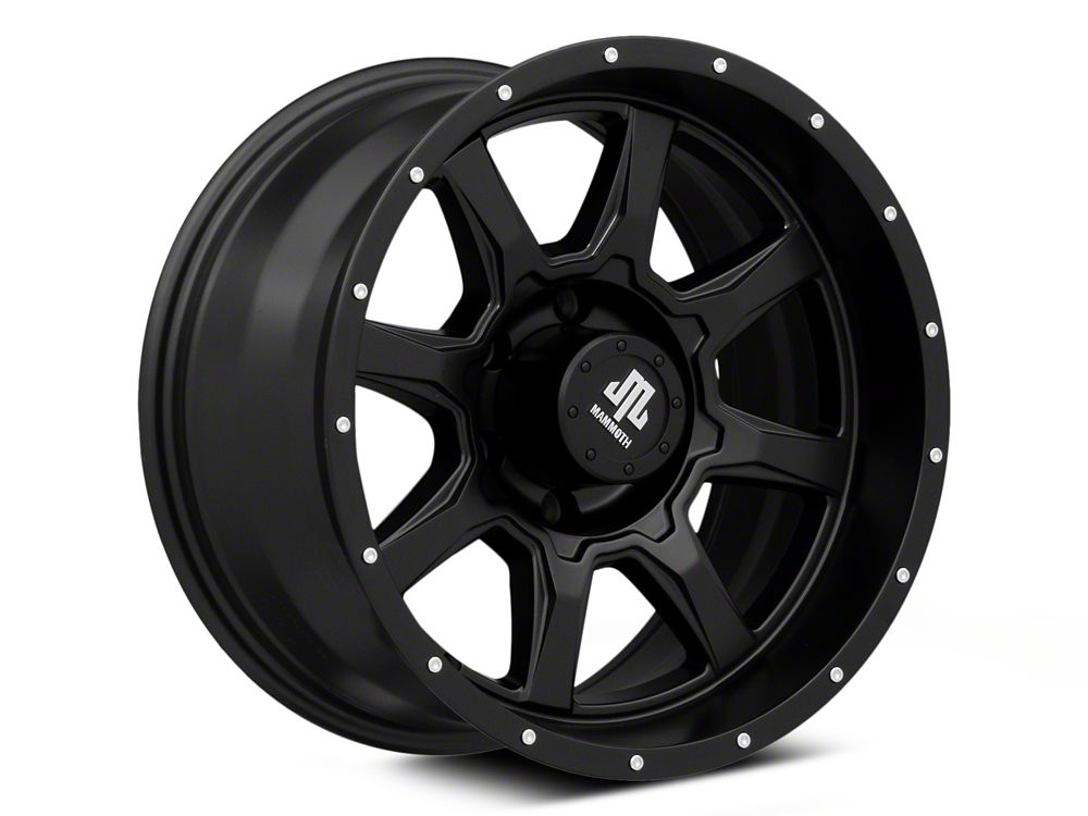 Mammoth High Roller Gloss Black 6-Lug Wheel; 17x9; -12mm