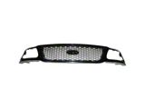 Replacement Upper Grille Shell; Gloss Black (01-03 F-150)