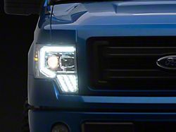 AlphaRex MK II PRO-Series LED Projector Headlights; Chrome Housing; Clear Lens (09-14 F-150)