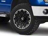 Rovos Wheels Guban Gloss Black Machined 6-Lug Wheel; 18x9; -6mm Offset (09-14 F-150)