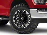 Rovos Wheels Guban Gloss Black Machined 6-Lug Wheel; 18x9; -6mm Offset (21-26 F-150)