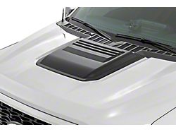 Rough Country Hood Scoop; Flat Black (21-26 F-150, Excluding Raptor)