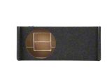 Single 10-Inch Down Firing Subwoofer Box; Carpeted (09-26 F-150 SuperCab, SuperCrew)