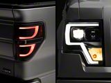 Raxiom Projector Headlights with LED Accent and G2 LED Tail Lights; Black Housing; Clear Lens (09-14 F-150 Styleside w/ Factory Halogen Headlights)