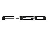 Rear Tailgate Letter Inserts; Gloss Black (24-26 F-150 w/ Pro Access Tailgate)