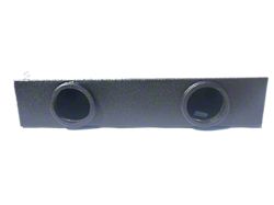 Dual 8-Inch Front Firing Subwoofer Box; Poly Coated (09-26 F-150 SuperCab, SuperCrew)