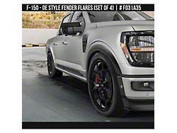 Air Design OE Style Fender Flares; Satin Black (24-26 F-150, Excluding Raptor)