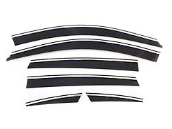 Low Profile Ventvisor Window Deflectors; Front and Rear; Dark Smoke (07-11 Honda CR-V)