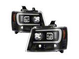 V2 Projector Headlights All Blk (07-14 Chevy Suburban/1500/2500/Tahoe)