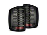 AlphaRex 14-18 Chevy Silverado 1500 Luxx-Series LED Tail Lights Alpha-Black - 620040