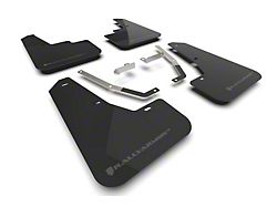 Rally Armor Black Mud Flaps with Grey Logo; Front and Rear (2024 Subaru Crosstrek)