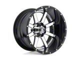 Fuel Wheels Maverick Chrome with Gloss Black Lip Wheel; 22x14; -70mm Offset; 8x180mm Bolt Pattern; 125.10mm Hub Bore