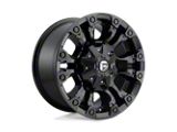 Fuel Wheels Vapor Matte Black Wheel; 15x8; -16mm Offset; 5x114.3/5x120.65mm Bolt Pattern; 72.56mm Hub Bore