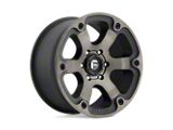 Fuel Wheels Beast Matte Black Machined with Dark Tint Wheel; 18x9; 1mm Offset; 6x139.7mm Bolt Pattern; 108mm Hub Bore