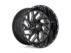 Fuel Wheels Triton Gloss Black Milled Wheel; 20x10; -19mm Offset; 6x135/6x139.7mm Bolt Pattern; 106.10mm Hub Bore 