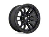 Fuel Wheels Rebel Matte Black Wheel; 20x9; 1mm Offset; 6x139.7mm Bolt Pattern; 106.10mm Hub Bore