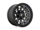 Fuel Wheels Covert Matte Gunmetal with Black Bead Ring Wheel; 18x9; 1mm Offset; 8x165.1mm Bolt Pattern; 125.10mm Hub Bore