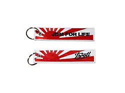 Throtl JDM 4 LIFE Jet Tag Keychain 
