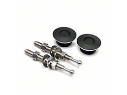 Seibon Carbon QL-38 Low Profile Hood Pin Kit - Black, 1.75-Inch, without lock 