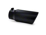 MBRP Angled Cut Rolled End Exhaust Tip; 5-Inch; Black (Fits 4-Inch Tailpipe)