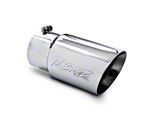 MBRP Angled Cut Dual Wall Exhaust Tip; 6-Inch; Polished (Fits 5-Inch Tailpipe)